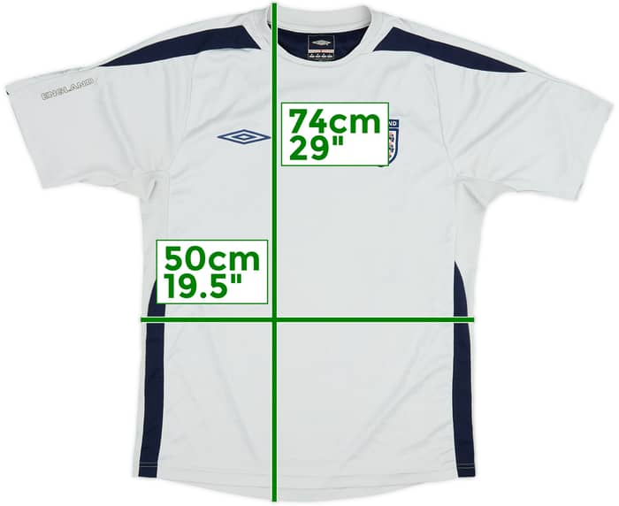 2004-06 England Umbro Training Shirt - 7/10 - (M)