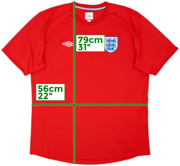 2010-11 England Umbro Training Shirt - 9/10 - (XL)