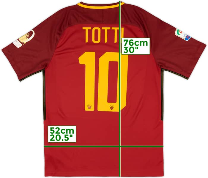 2017-18 Roma Special Tribute Home Shirt Totti #10 (M)