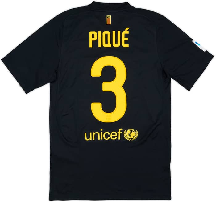 2011-12 Barcelona Away Shirt Pique #3 (S)