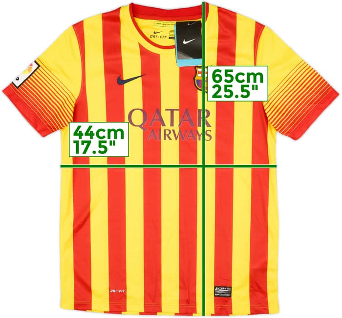 2013-15 Barcelona Away Shirt (XL.Boys)
