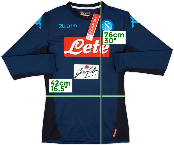 2017-19 Napoli Authentic Third L/S Shirt (L)