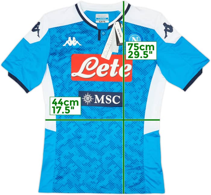2019-20 Napoli Authentic Home Shirt (L)