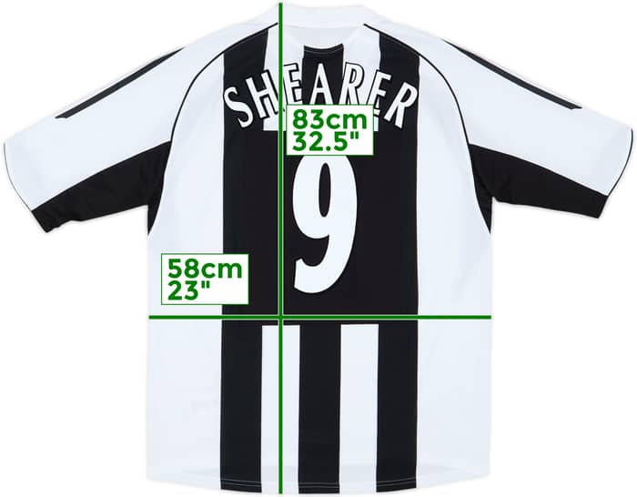 2005-07 Newcastle Home Shirt Shearer #9 (L)