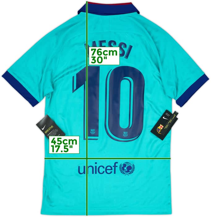 2019-20 Barcelona Third CL Shirt Messi #10 (S)