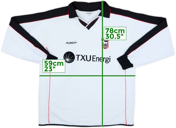 2001-02 Ipswich Away L/S Shirt #4 - 7/10 - (XL)