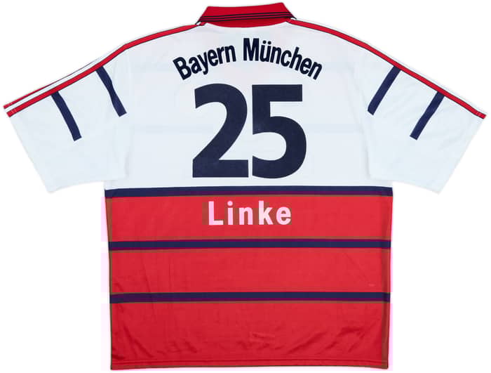 1998-00 Bayern Munich Away Shirt Linke #25 - 9/10 - (XL)
