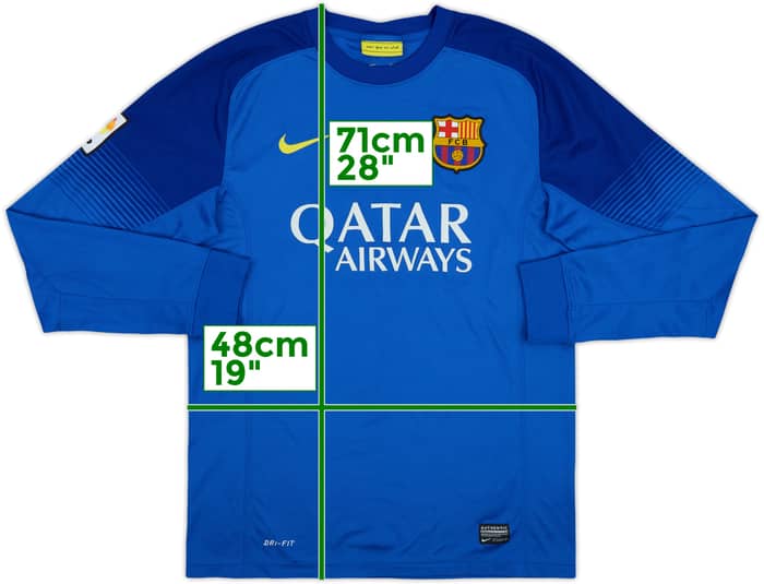 2013-14 Barcelona GK Shirt - 9/10 - (S)
