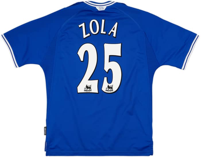 1999-01 Chelsea Home Shirt Zola #25 - 8/10 - (L)