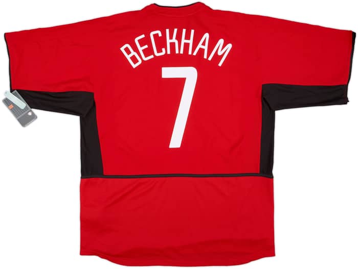 2002-04 Manchester United Home Shirt Beckham #7 (XL)