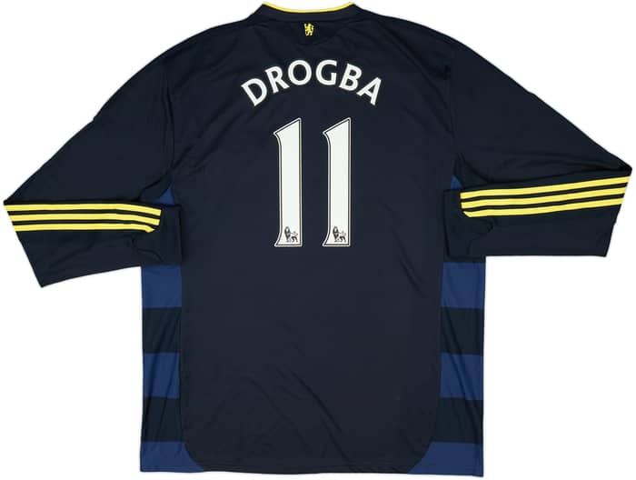 2009-10 Chelsea Player Issue Away L/S Shirt Drogba #11 (XXL)