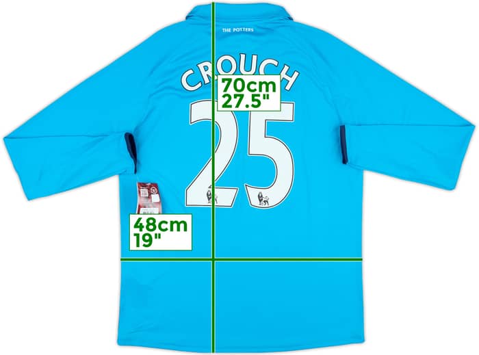 2014-15 Stoke City Away L/S Shirt Crouch #25 (M)