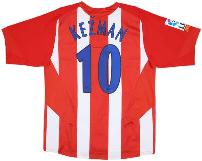 2005-06 Atletico Madrid Home Shirt Kezman #10 (L)