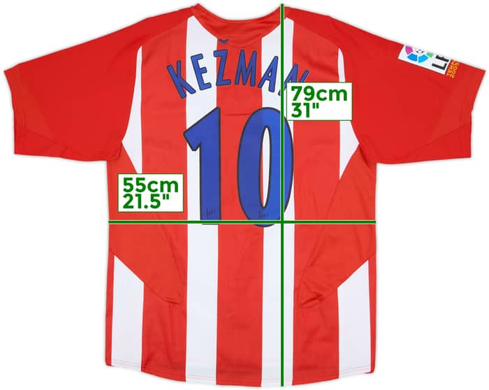 2005-06 Atletico Madrid Home Shirt Kezman #10 (L)