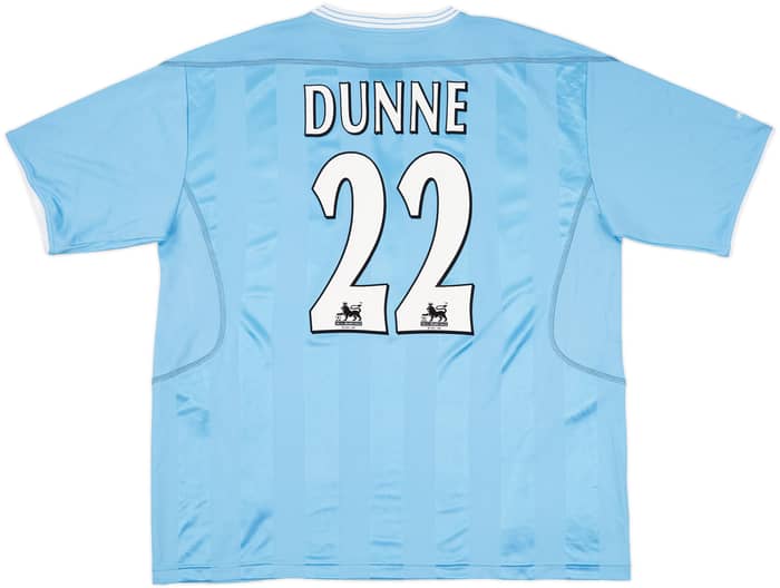 2003-04 Manchester City Home Shirt Dunne #22 (XL)