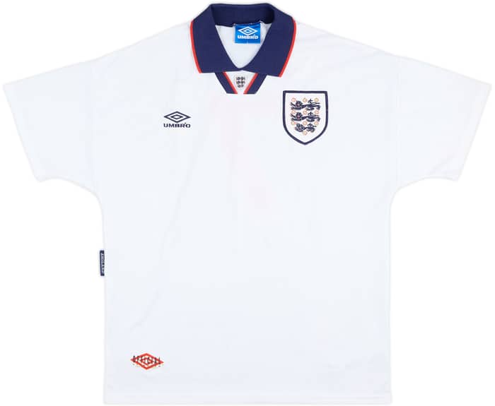 1993-95 England Home Shirt #7 - 9/10 - (L)
