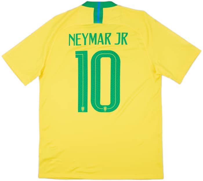 2018-19 Brasil Camiseta Local Neymar #10 (M)