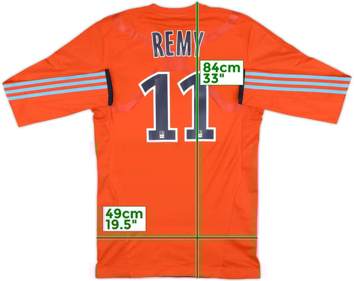 2011-12 Olympique Marseille Player Issue TechFit Third L/S Shirt Remy #11 (L)
