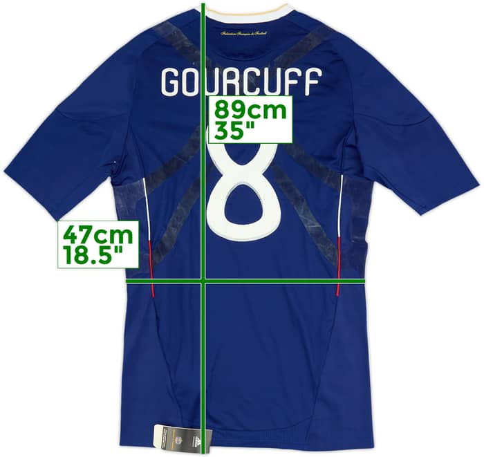 2009-10 France Player Issue Techfit Home Shirt Gourcuff #8 (XL)