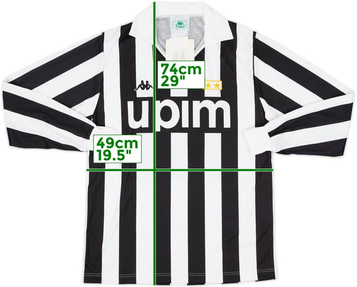 1991-92 Juventus Home L/S Shirt (M)