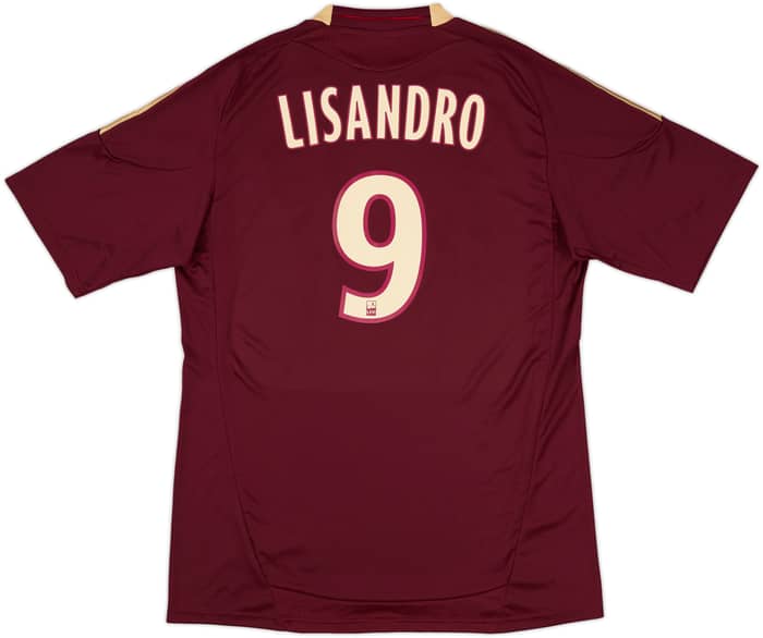 2010-11 Lyon Away Shirt Lisandro #9 (L)