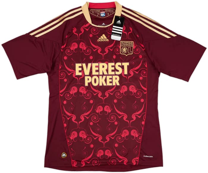 2010-11 Lyon Away Shirt Lisandro #9 (L)