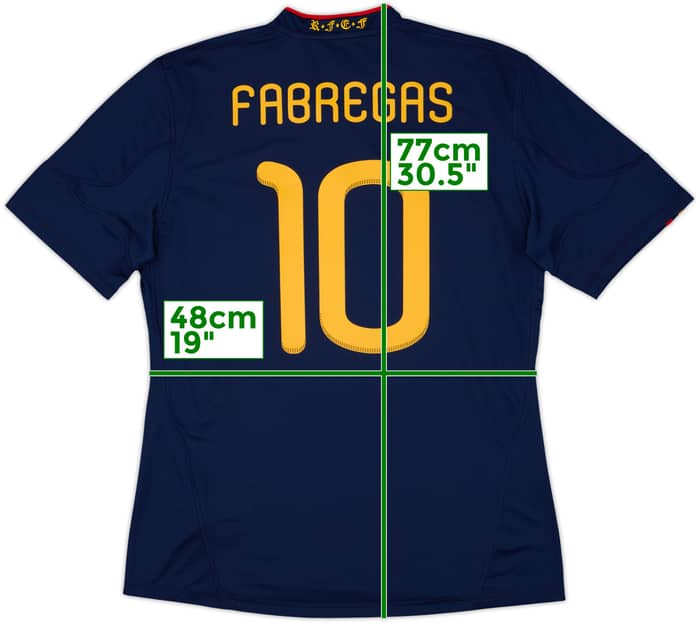 2010-11 Spain Away Shirt Fabregas #10 (L)
