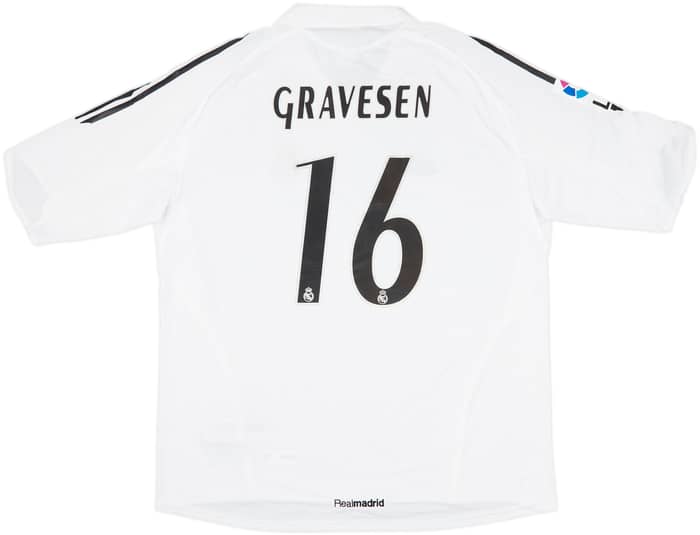 2005-06 Real Madrid Home Shirt Gravesen #16 (XXL)
