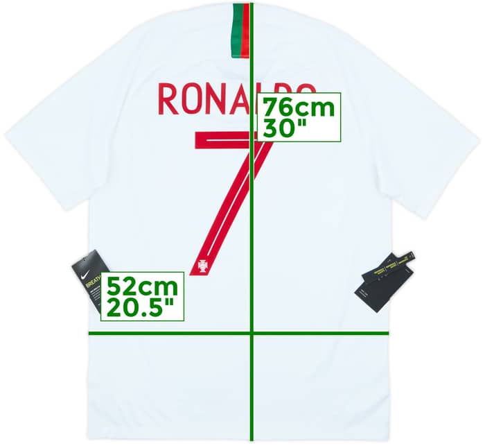 2018-19 Portugal Away Shirt Ronaldo #7 (M)