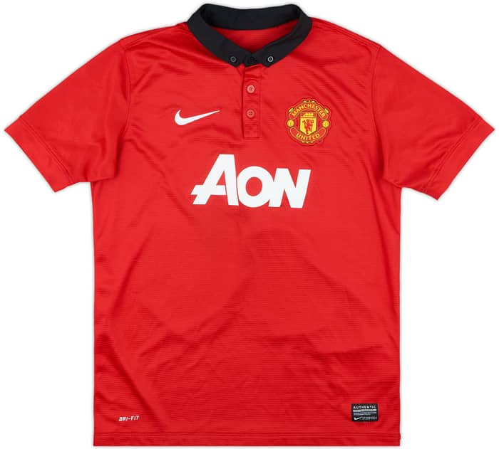 2013-14 Manchester United Home Shirt V.Persie #20 - 10/10 - (L.Boys)