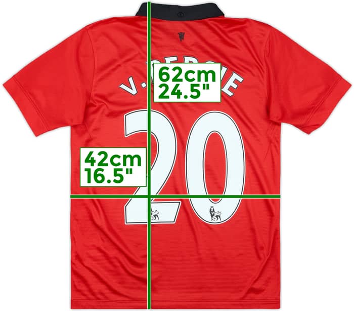 2013-14 Manchester United Home Shirt V.Persie #20 - 10/10 - (L.Boys)