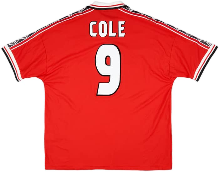 1998-00 Manchester United Home Shirt Cole #9 (XXL)