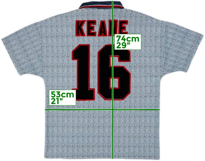 1995-96 Manchester United Away Shirt Keane #16 - 10/10 - (M)