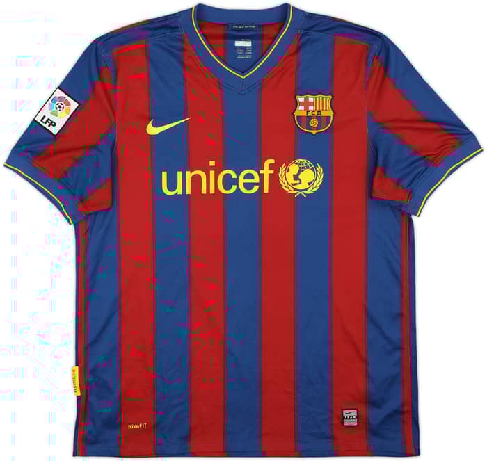 2009-10 Barcelona Home Shirt Ibrahimovic #9 - 6/10 - (L)