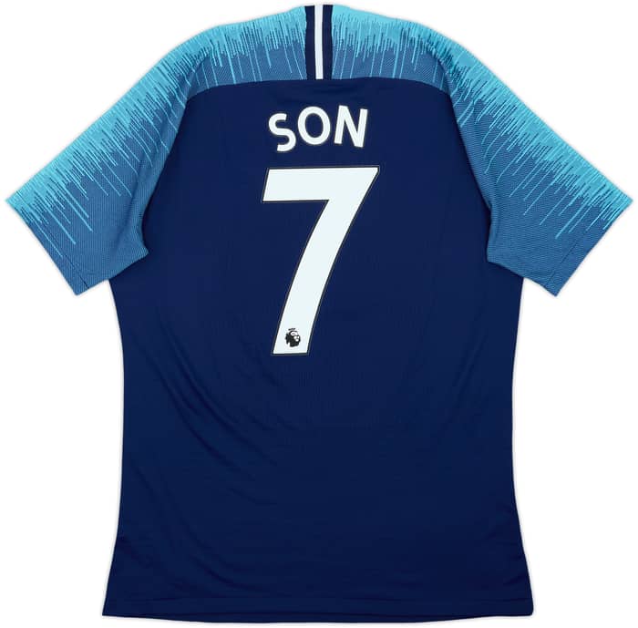 Camiseta de visitante versión jugador del Tottenham 2018-19 Son #7 - 8/10 - (L)