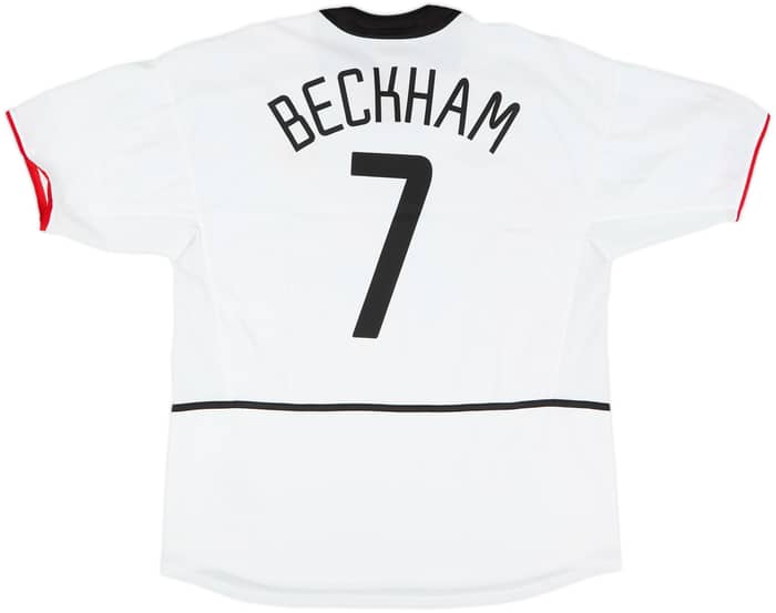 2002-03 Manchester United Away Shirt Beckham #7 - 5/10 - (XL)