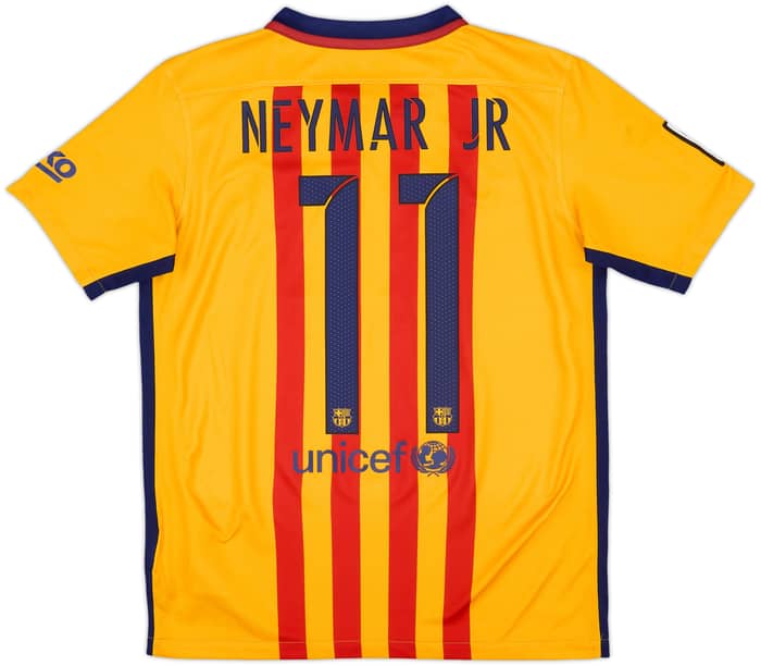 2015-16 Barcelona Away Shirt Neymar #11 - 6/10 - (XL.Boys)