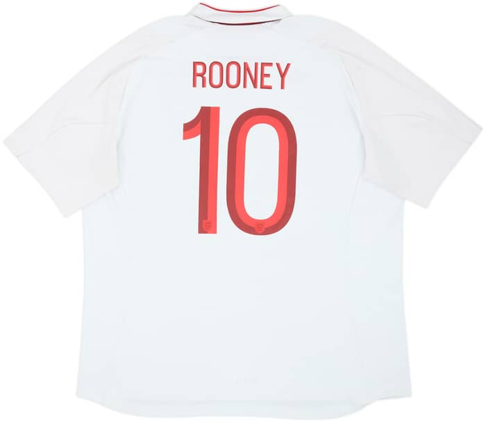2012-13 England Home Shirt Rooney #10 - 5/10 - (XXL)