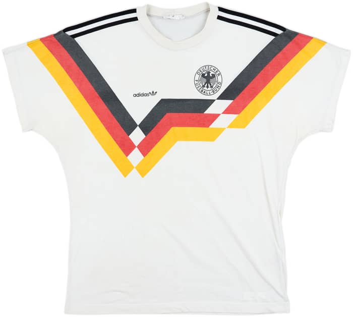 1990-92 Germany adidas Camiseta de Algodón - 6/10 - (L)