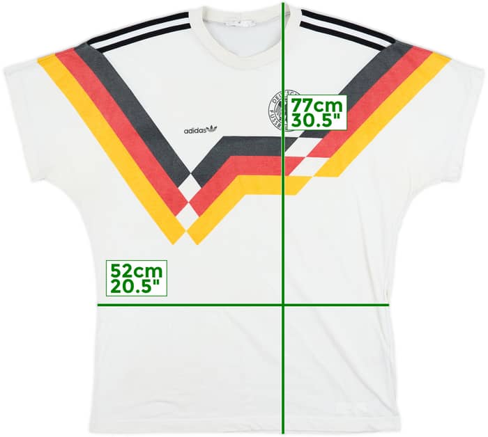 1990-92 Germany adidas Camiseta de Algodón - 6/10 - (L)