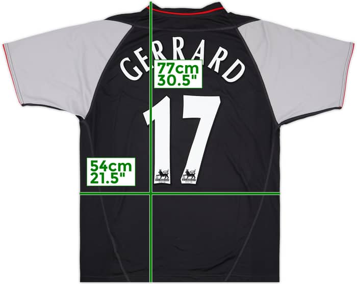 2002-04 Liverpool Away Shirt Gerrard #17 - 10/10 - (L)
