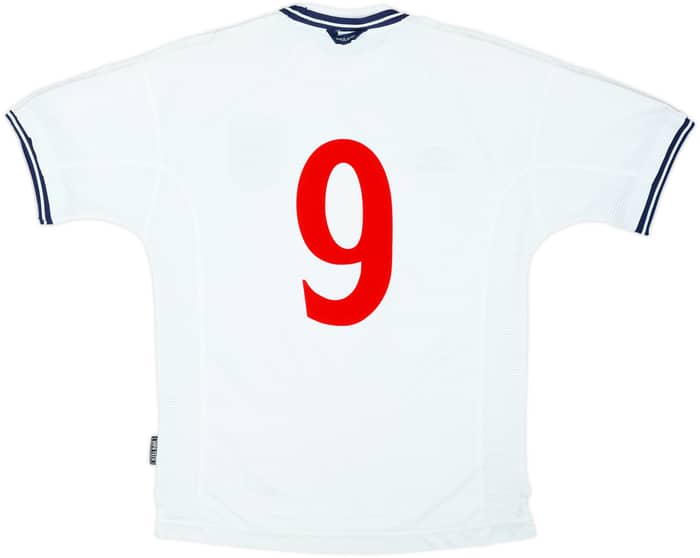 1999-01 England Home Shirt #9 - 6/10 - (M)