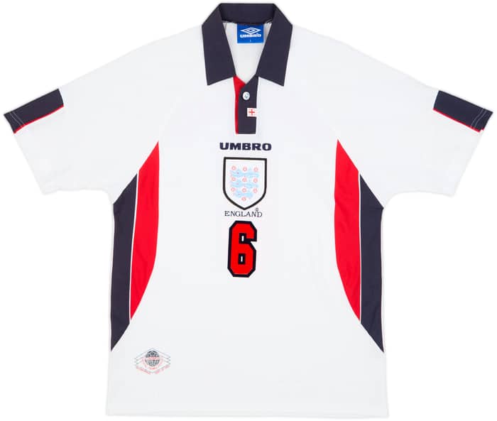 1997-99 England Home Shirt Southgate #6 - 8/10 - (L)