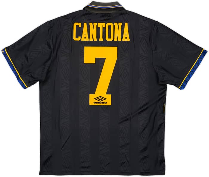 1993-95 Manchester United Away Shirt Cantona #7 - 8/10 - (L)