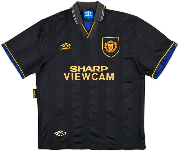 1993-95 Manchester United Away Shirt Cantona #7 - 8/10 - (L)