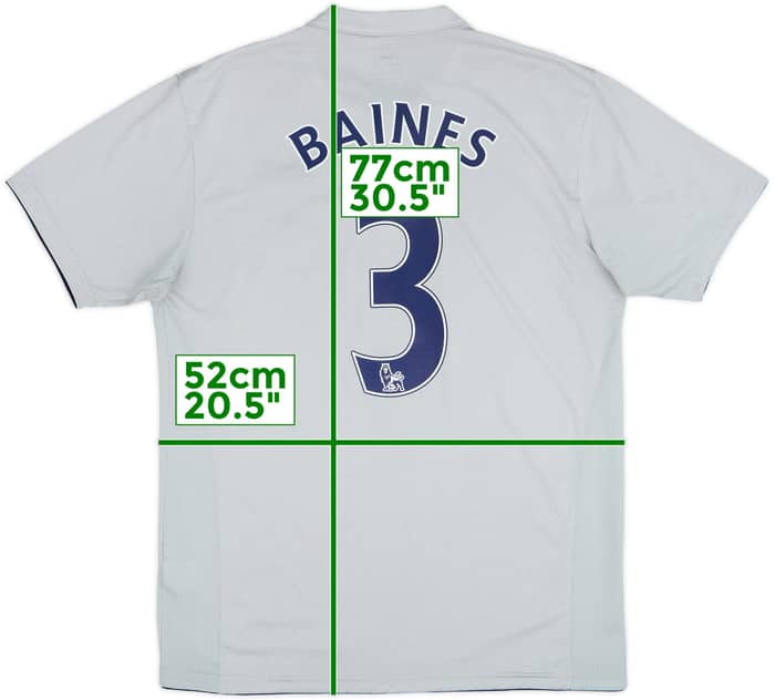 2011-12 Everton Third Shirt Baines #3 - 8/10 - (M)
