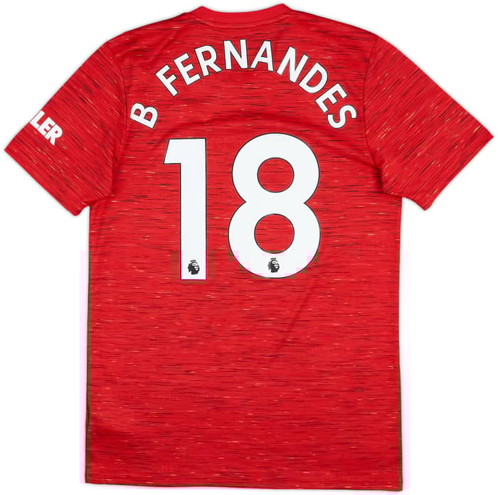2020-21 Manchester United Home Shirt B Fernandes #18 - 6/10 - (M)