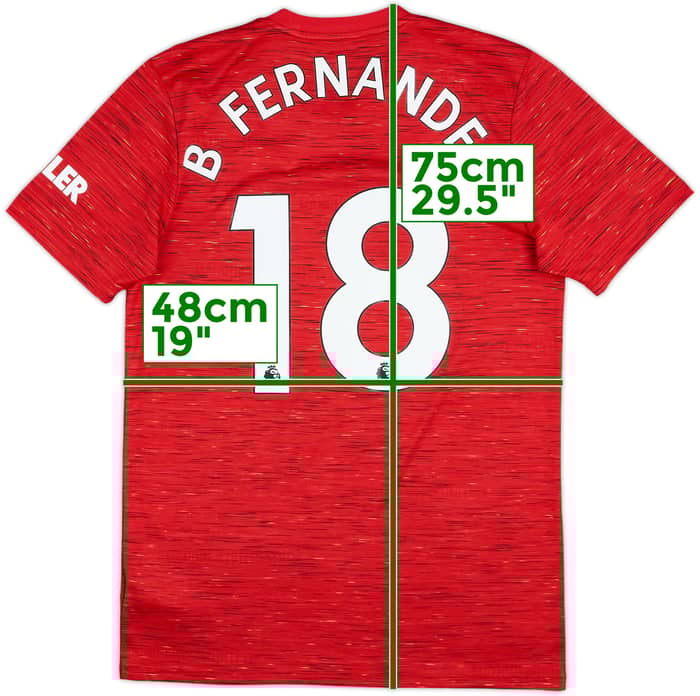 2020-21 Manchester United Home Shirt B Fernandes #18 - 6/10 - (M)