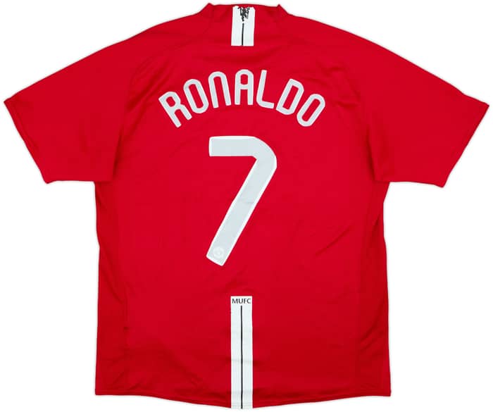2007-09 Manchester United Home Shirt Ronaldo #7 - 6/10 - (L)