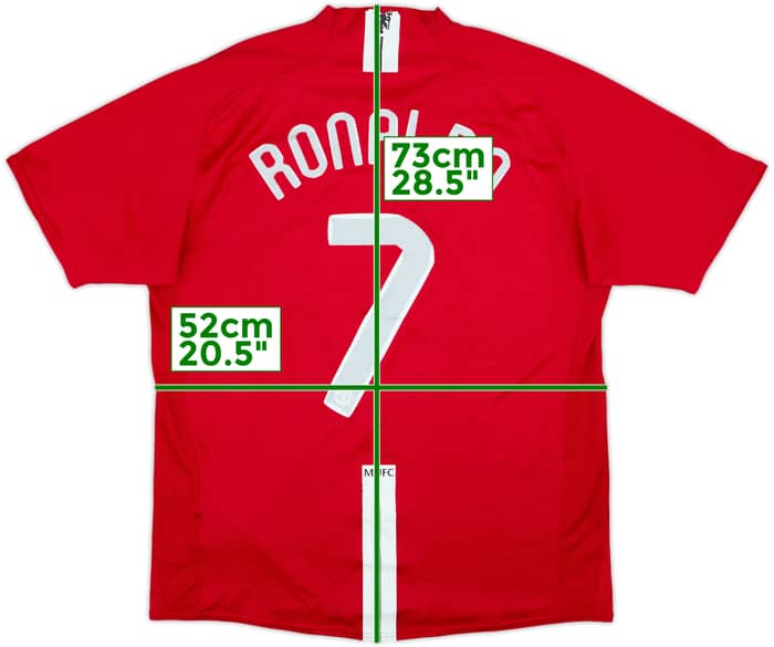 2007-09 Manchester United Home Shirt Ronaldo #7 - 6/10 - (L)